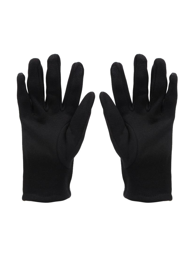 black fleece gloves - 16833031 - Zoom Image - 2