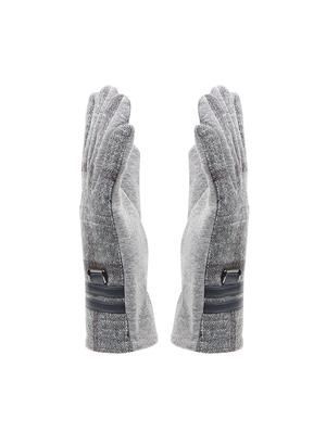 grey fleece gloves - 16833034 - Standard Image - 3