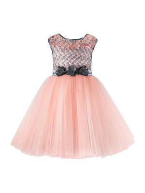 orange net frock - 16833037 - Standard Image - 2