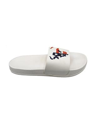 white rubber slip on flip flops - 16833067 - Standard Image - 3
