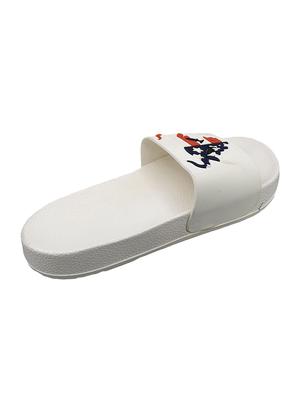 white rubber slip on flip flops - 16833067 - Standard Image - 4