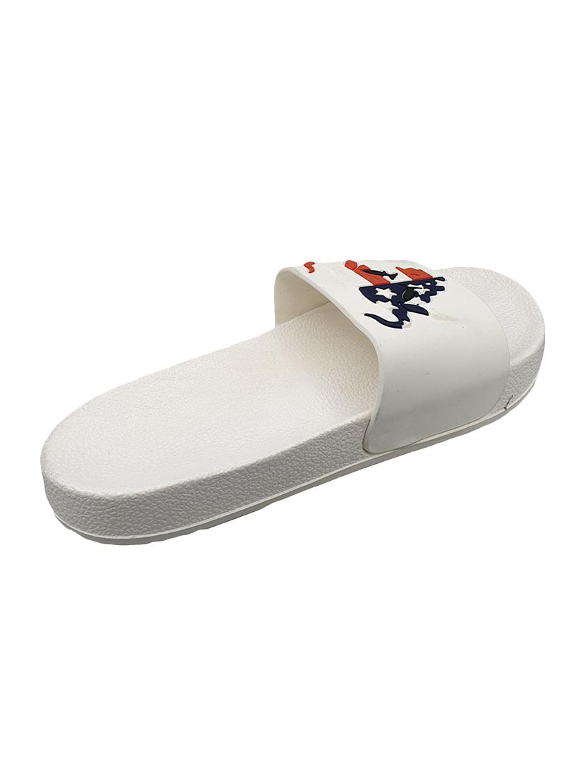 white rubber slip on flip flops - 16833067 - Zoom Image - 4