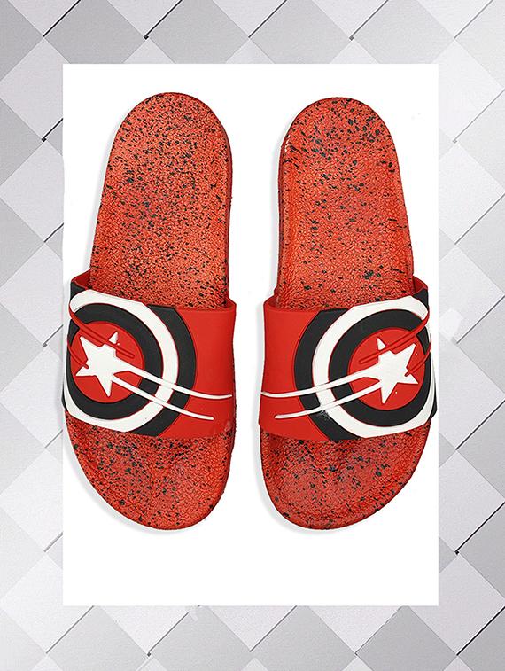 red rubber slip on flip flops - 16833072 - Zoom Image - 1