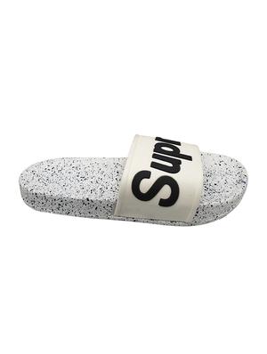white rubber slip on flip flops - 16833075 - Standard Image - 3