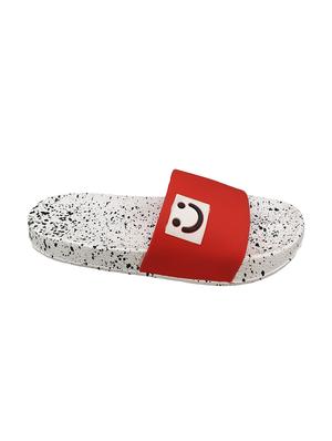 red rubber slip on flip flops - 16833081 - Standard Image - 3