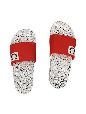 red rubber slip on flip flops - 16833081 - Standard Image - 4