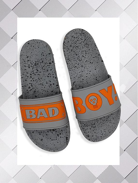 grey rubber slip on flip flops - 16833085 - Zoom Image - 1
