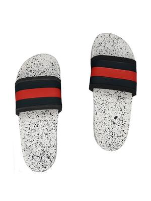 black rubber slip on flip flops - 16833086 - Standard Image - 4