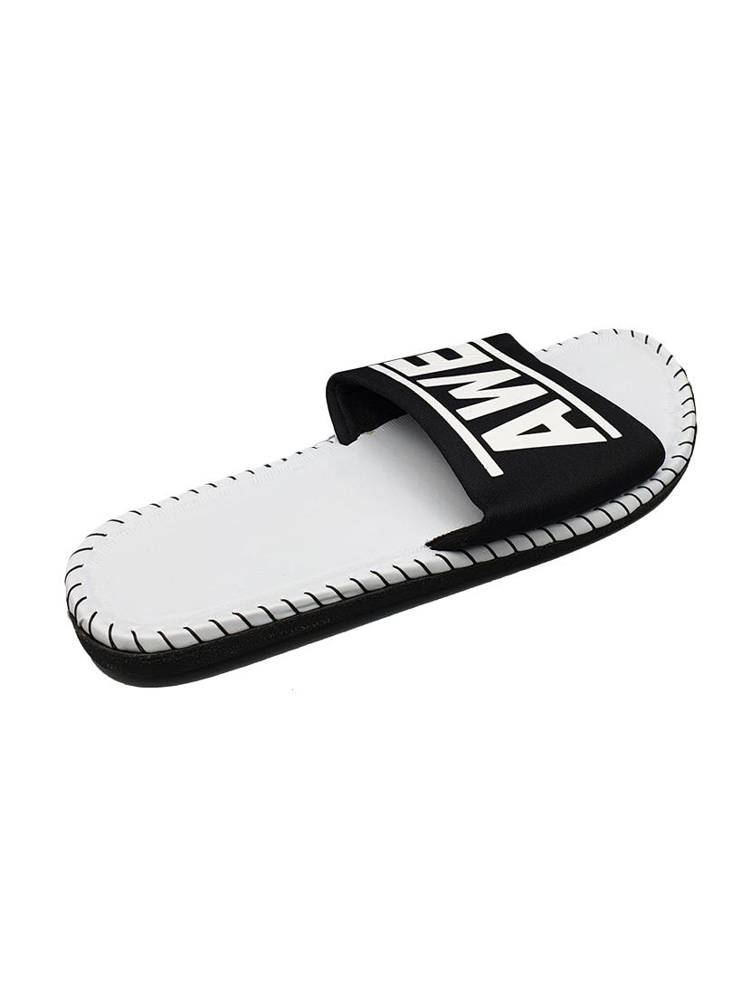 black fabric slip on flip flops - 16833092 - Zoom Image - 3