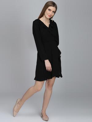frill detail a-line dress - 16833112 - Standard Image - 4