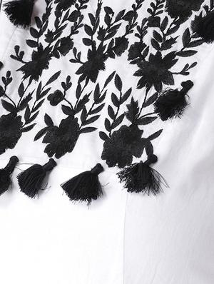 tassel detail a-line dress - 16833116 - Standard Image - 4