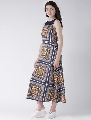 lace panel printed maxi dress - 16833117 - Standard Image - 2