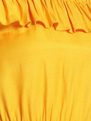 off shoulder frill detail a-line dress - 16833118 - Standard Image - 5