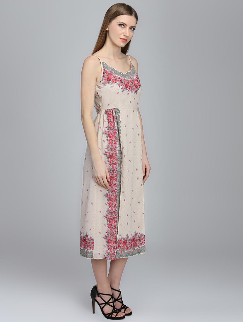 cami neck floral a-line dress - 16833119 - Zoom Image - 2