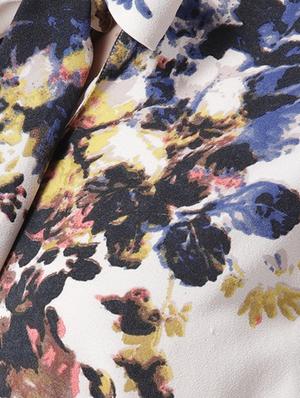 tie up neck floral a-line dress - 16833135 - Standard Image - 4