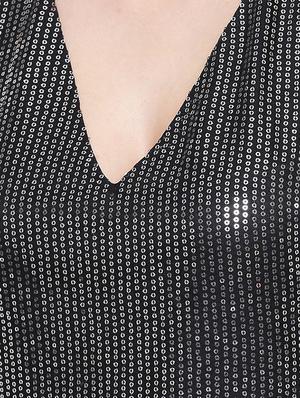 black polyester regular top - 16833164 - Standard Image - 5