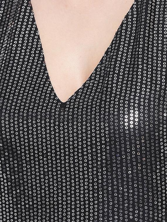 black polyester regular top - 16833164 - Zoom Image - 5