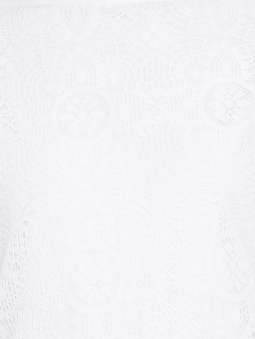 boat neck laced layered skater dress - 16833167 - Zoom Image - 4