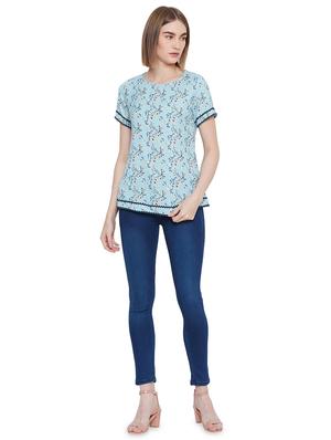 lace detail floral top - 16833187 - Standard Image - 4