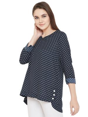 high low polka dot top - 16833188 - Standard Image - 2