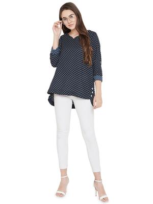 high low polka dot top - 16833188 - Standard Image - 4