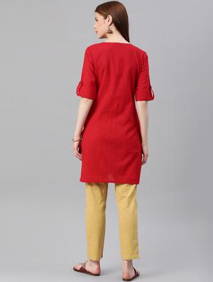 solid kurta pant set - 16833268 - Standard Image - 3