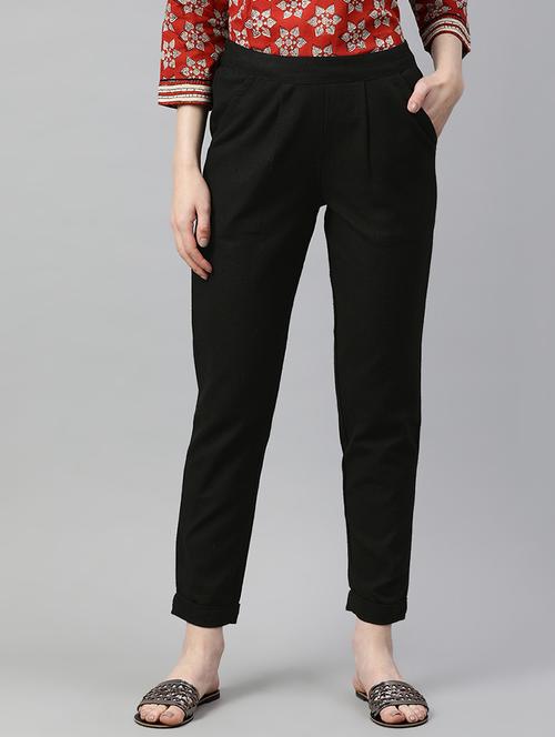 solid straight tapered pant - 16833297 - Standard Image - 1