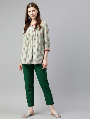 solid straight tapered pant - 16833303 - Standard Image - 4