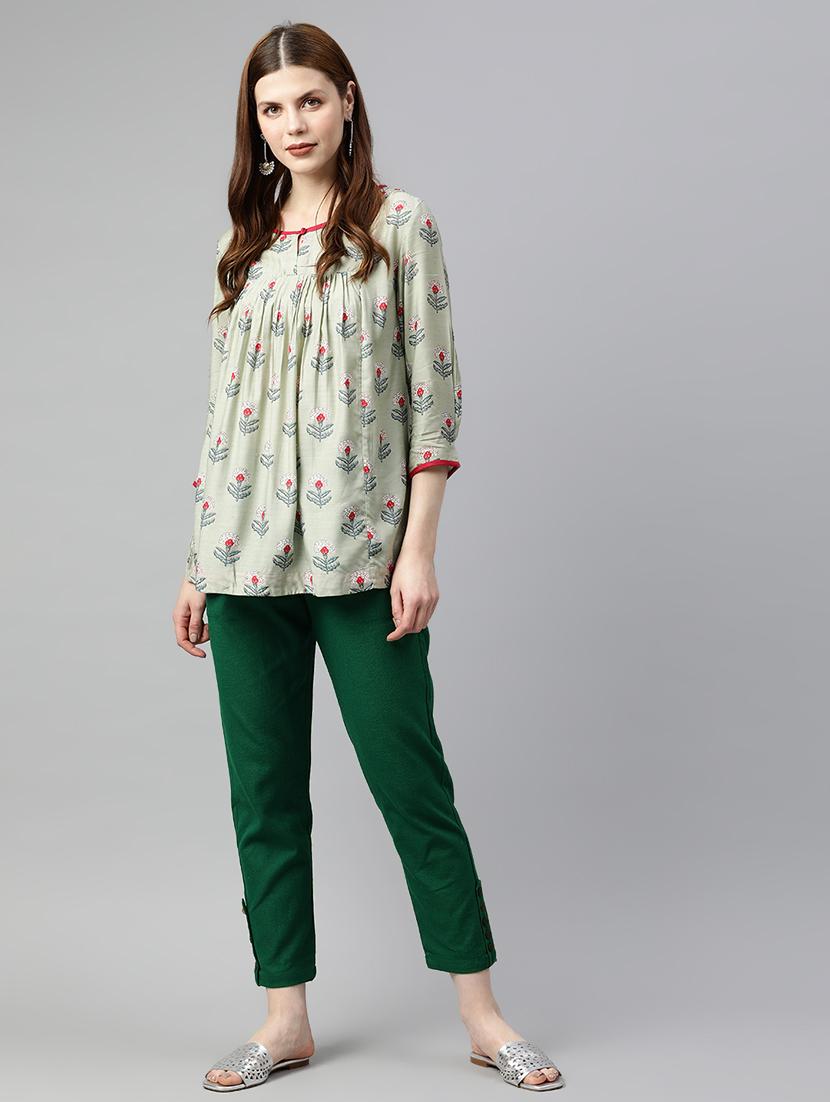 solid straight tapered pant - 16833303 - Zoom Image - 4