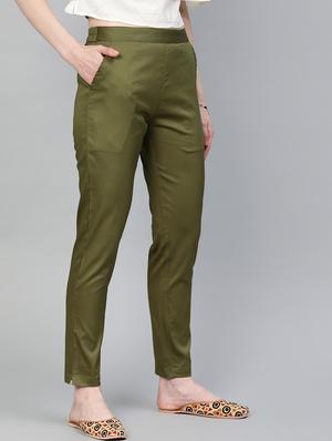 high rise flat front trouser - 16833309 - Standard Image - 2