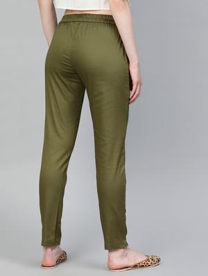 high rise flat front trouser - 16833309 - Standard Image - 3