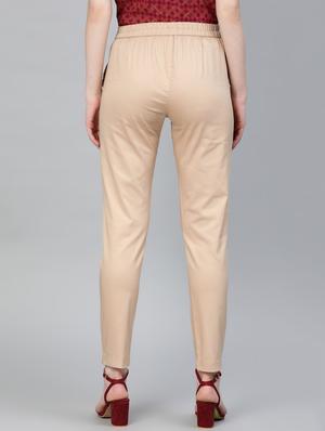high rise flat front trouser - 16833311 - Standard Image - 3