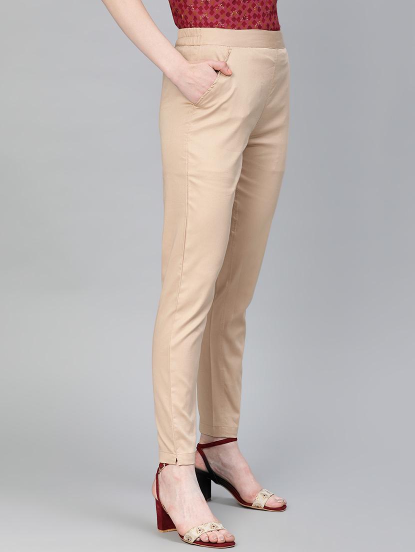 high rise flat front trouser - 16833311 - Zoom Image - 2