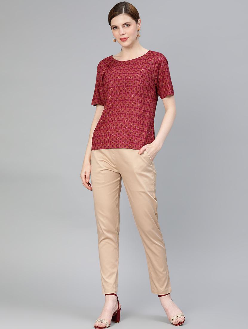 high rise flat front trouser - 16833311 - Zoom Image - 4