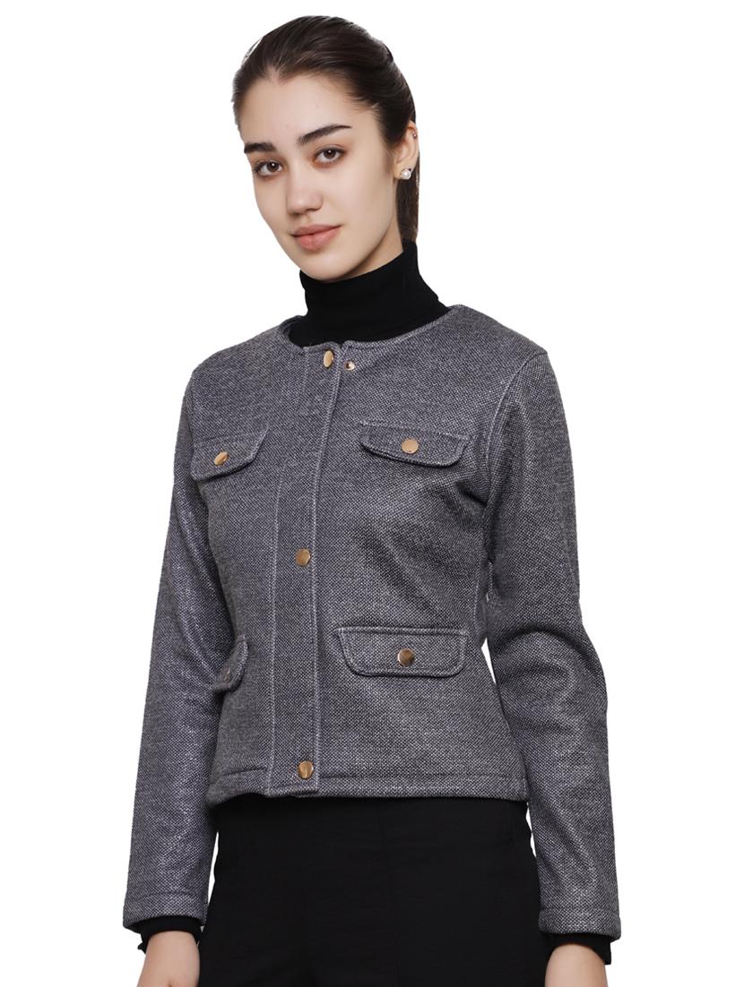 button up up poly blend jacket - 16833325 - Zoom Image - 2