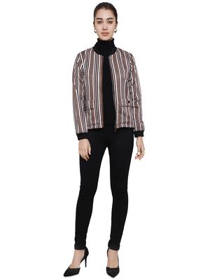 contrast bind striped jacket - 16833328 - Standard Image - 4