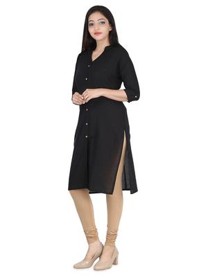 solid straight kurta - 16833475 - Standard Image - 2