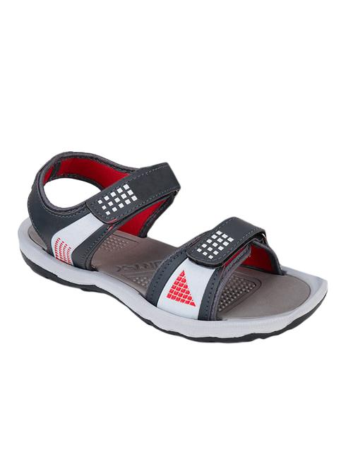 grey leatherette back strap floaters - 16834067 - Standard Image - 1