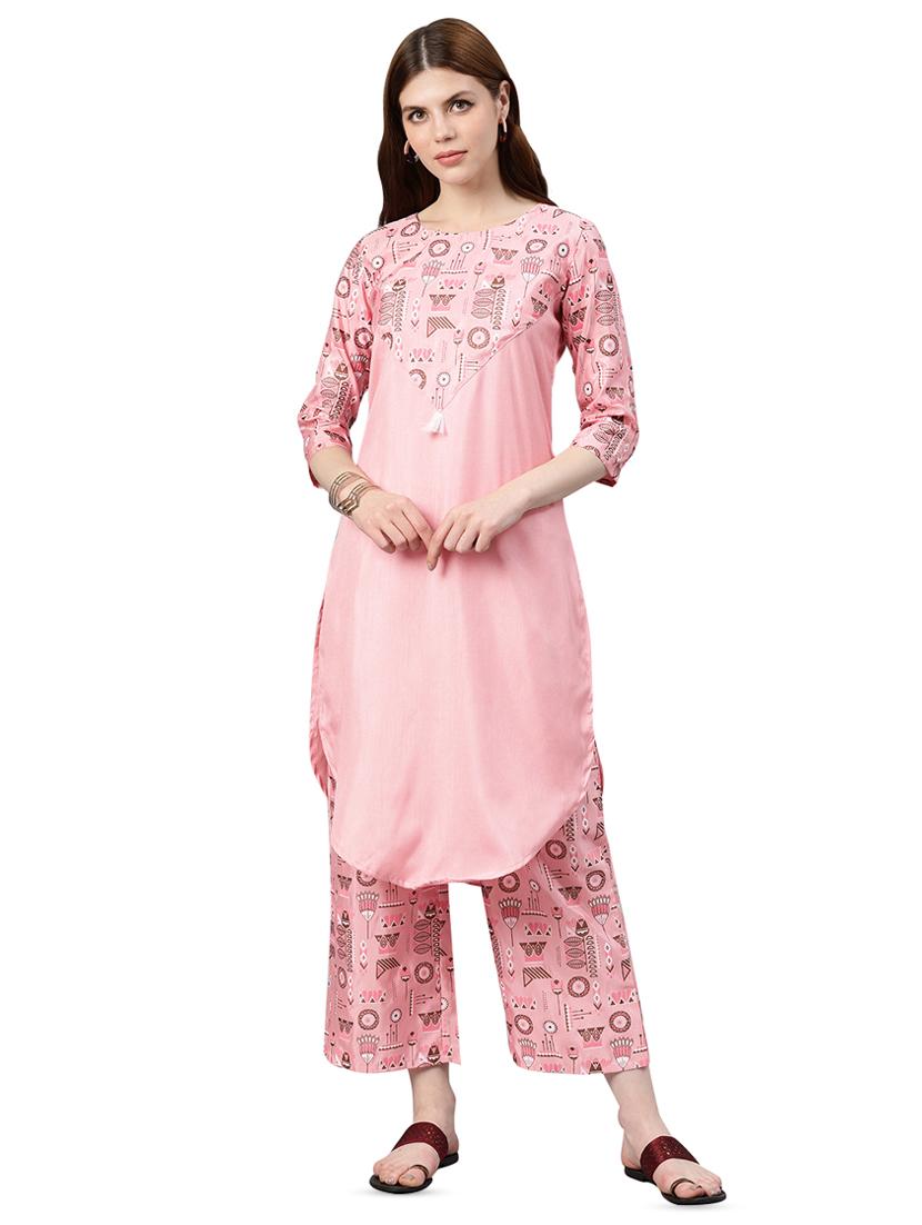 printed straight kurta - 16834161 - Zoom Image - 1
