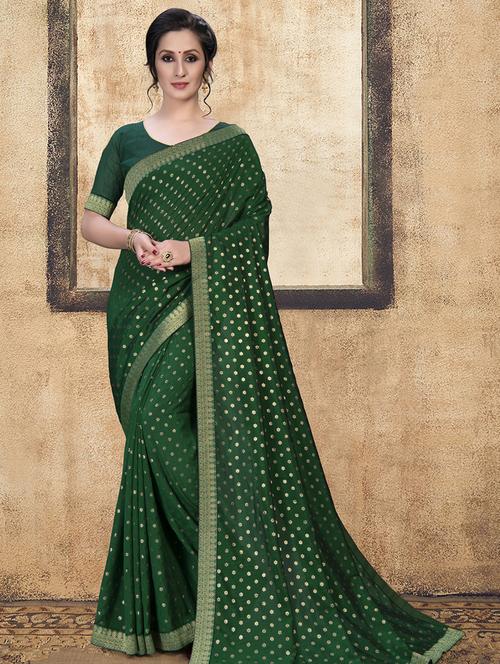 self design saree with blouse - 16834234 - Standard Image - 1
