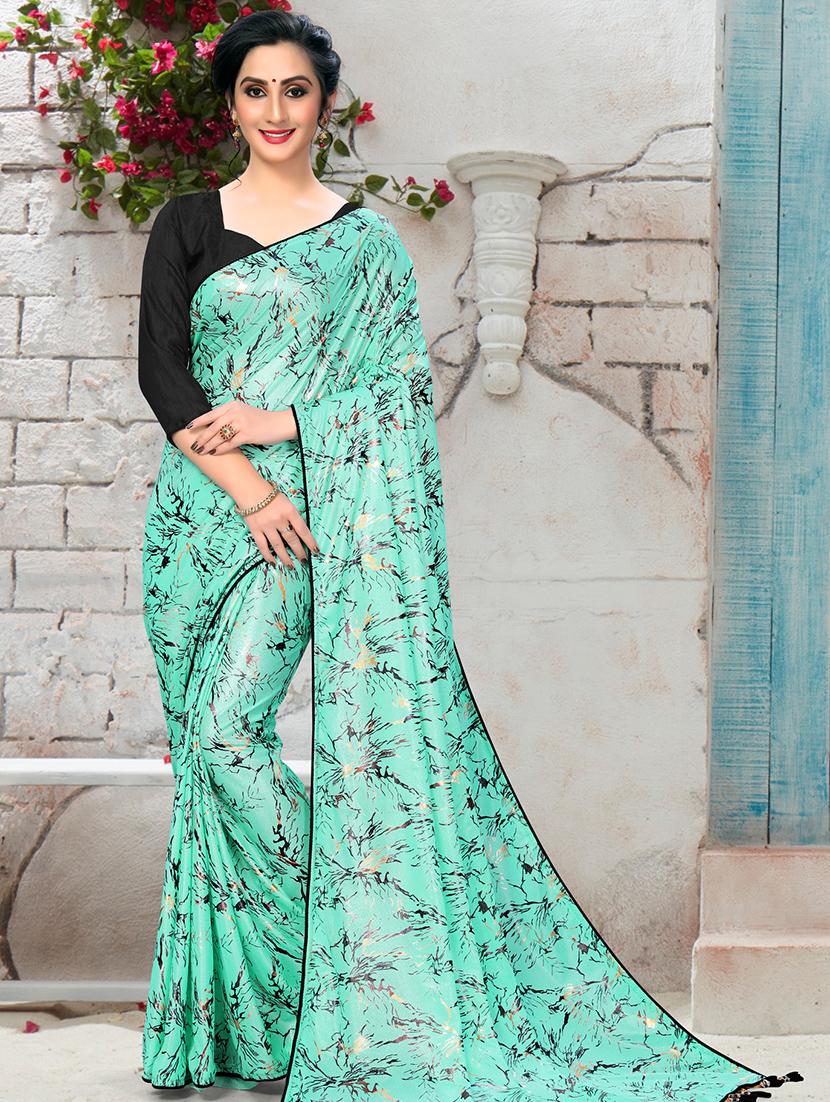 abstract printed saree with blouse - 16834270 - Zoom Image - 1