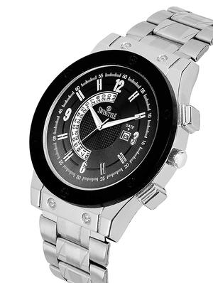 swisstyle date and day dial black analogue watches for men-ss-gr919-blk-ch (1) - 16834318 - Standard Image - 2