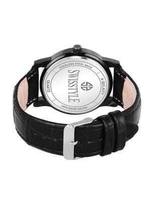 swisstyle date and day dial black analogue watches for men-ss-gr922-blk-blk (1) - 16834321 - Standard Image - 3