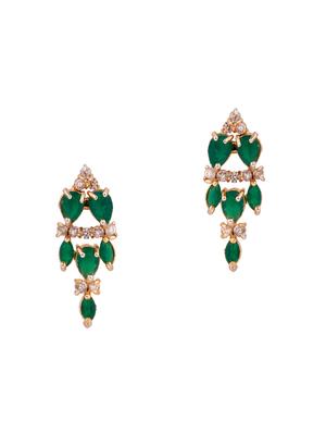 green metal necklaces and earring - 16834338 - Standard Image - 3