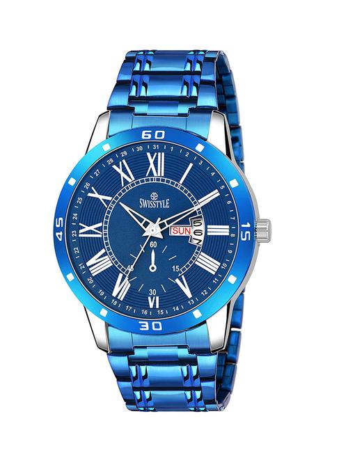 swisstyle date and day dial blue analogue watches for men-ss-gr1012-blu-ch (1) - 16834464 - Standard Image - 1