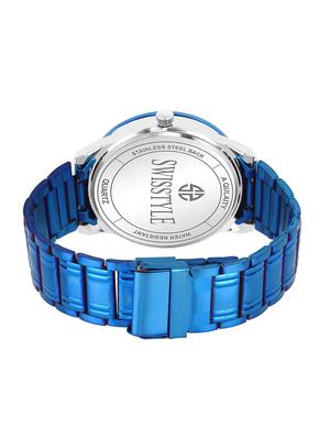 swisstyle date and day dial blue analogue watches for men-ss-gr1012-blu-ch (1) - 16834464 - Standard Image - 3