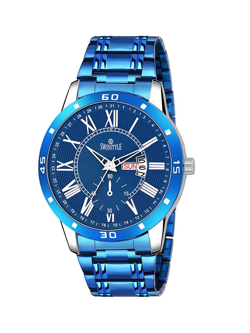swisstyle date and day dial blue analogue watches for men-ss-gr1012-blu-ch (1) - 16834464 - Zoom Image - 1