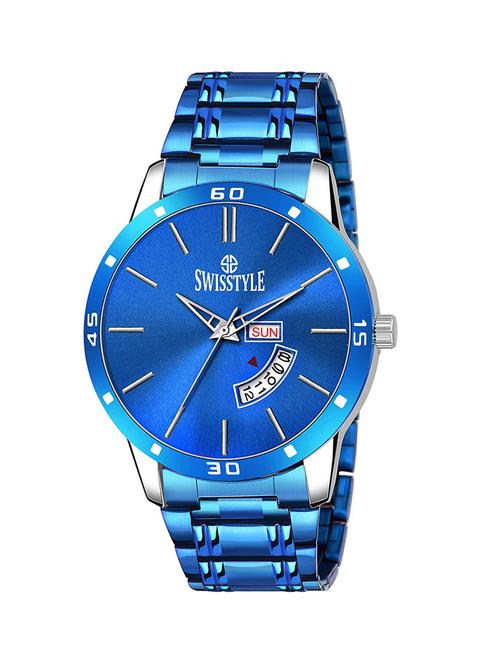 swisstyle date and day dial blue analogue watches for men-ss-gr1013-blu-ch (1) - 16834465 - Standard Image - 1