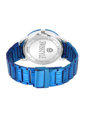 swisstyle date and day dial blue analogue watches for men-ss-gr1013-blu-ch (1) - 16834465 - Standard Image - 3