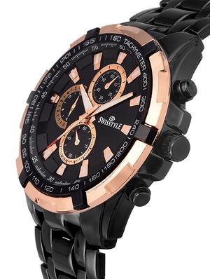 swisstyle dial black analogue watches for men-ss-gr6612-blk-ch (1) - 16834474 - Standard Image - 2